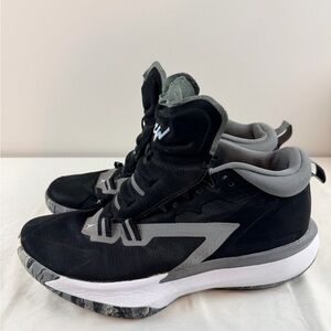 Jordan Zion Black and Gray Athletic Shoes